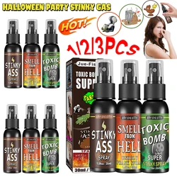 1-3PCS Fart Gag Spray Can Stink Bomb Ass-Smelly Stinky Gas Gag Prank Novelties Toys 30ml Halloween Party Supplies Funny Toys