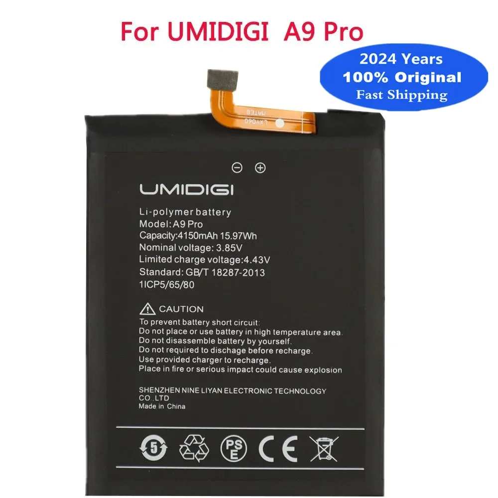 

2024 years 100% Original A 9 Pro Battery For UMI Umidigi A9 Pro A9Pro High Quality Phone Replacement Bateria Batteries