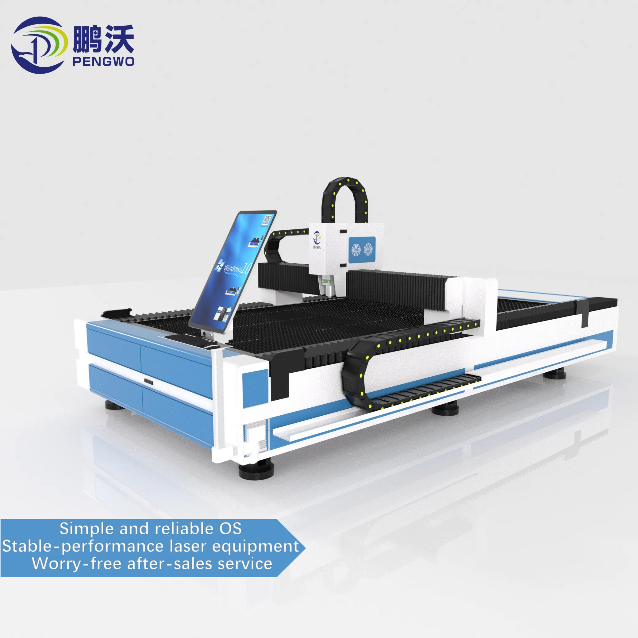 Automatic High-Power Fiber    Cutter 1500W-6000W Range for Metal Fabrication-Supports AI BMP PLT Graphic Formats