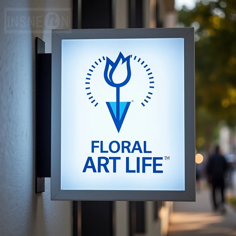 Waterproof LED Light Box Custom Outdoor Business Sign Acrylic Double Sided Storefront Signage Wall Mounted Display