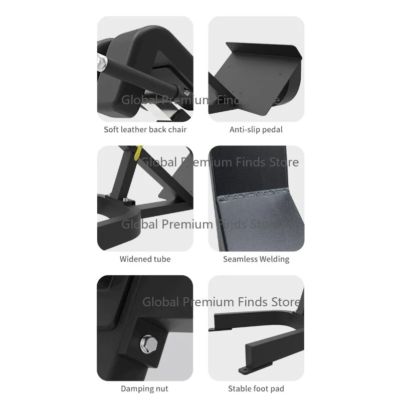 Banco de Hiperextensión Ajustable a 45 Grados para Entrenamiento de Espalda en Gimnasio