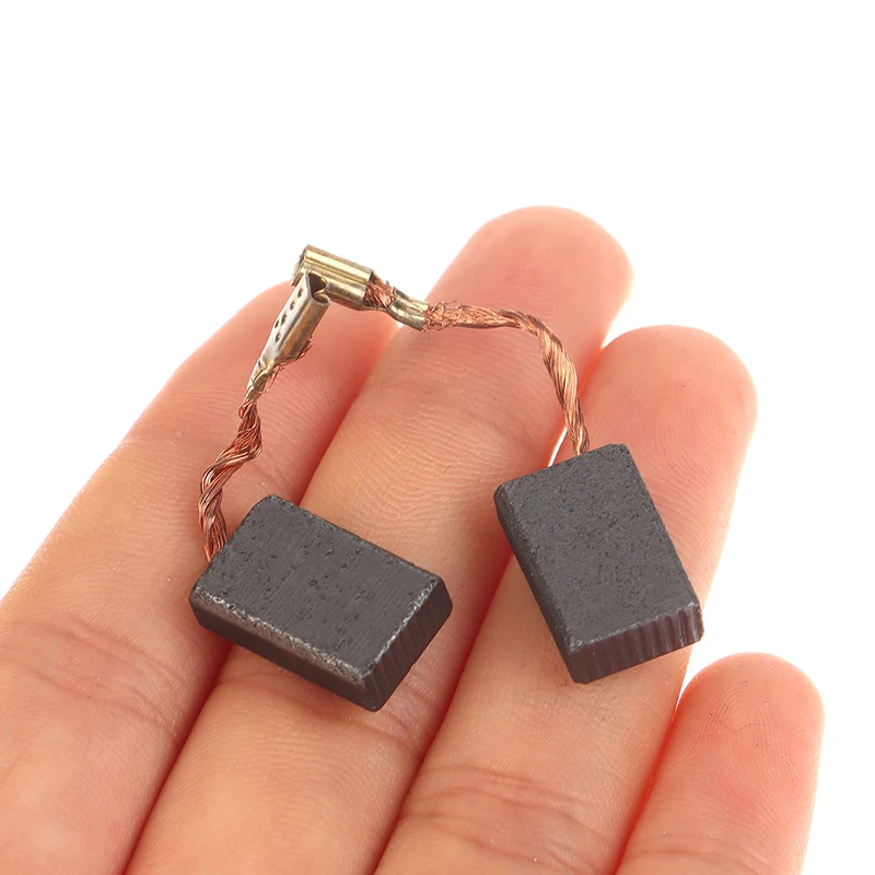 

10 шт. угольных щеток 5*10*15 мм для двигателя 125, аксессуары для угловой шлифовальной машины, для резки и полировки, электрический инструмент