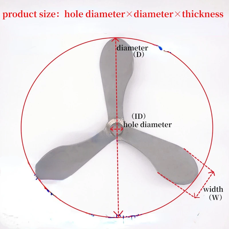 1PC stainless steel mixer blade type three-blade Stirrer dispersion paddle Dosing device equipment mixer impeller parts