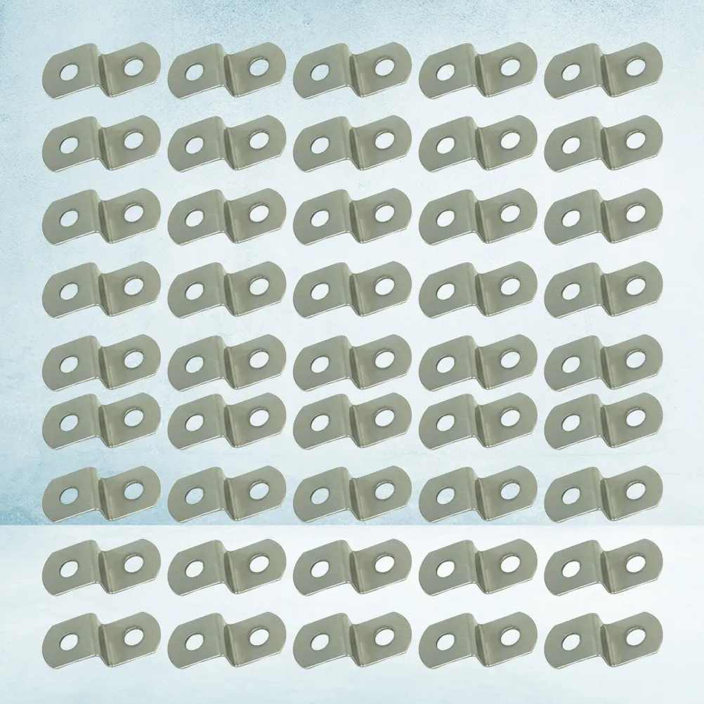 160Pcs Photo Frame Back Plates Angle Bracket Heavy Duty Picture Hangers Small Nails for Home Decor Exhibition Office