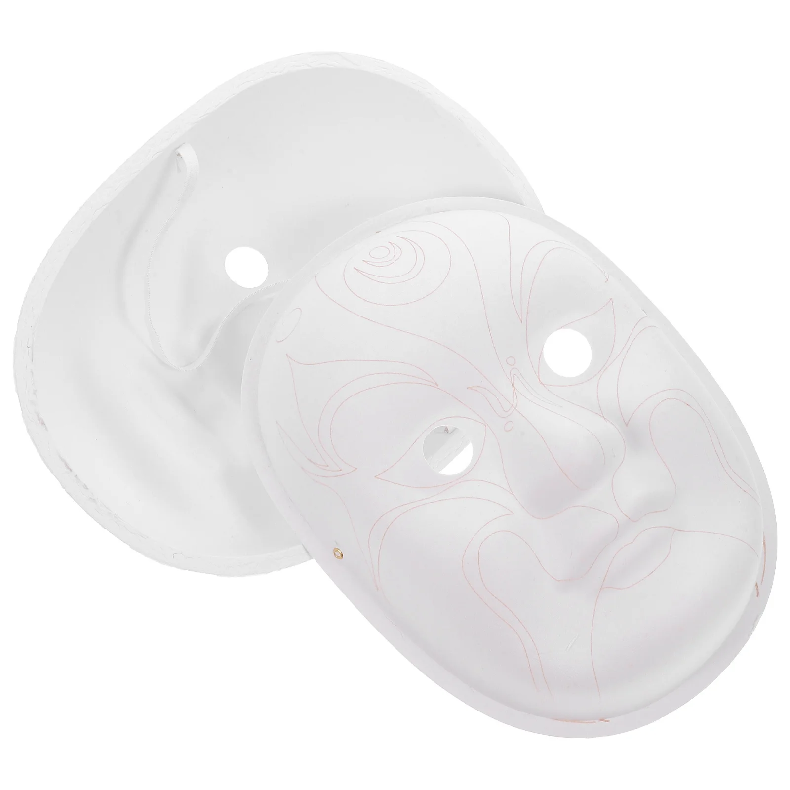 

2Pcs Paper Peking Opera Mask Durable Lightweight for Party Performance Festival Club Eco-Friendly Chinese Cover