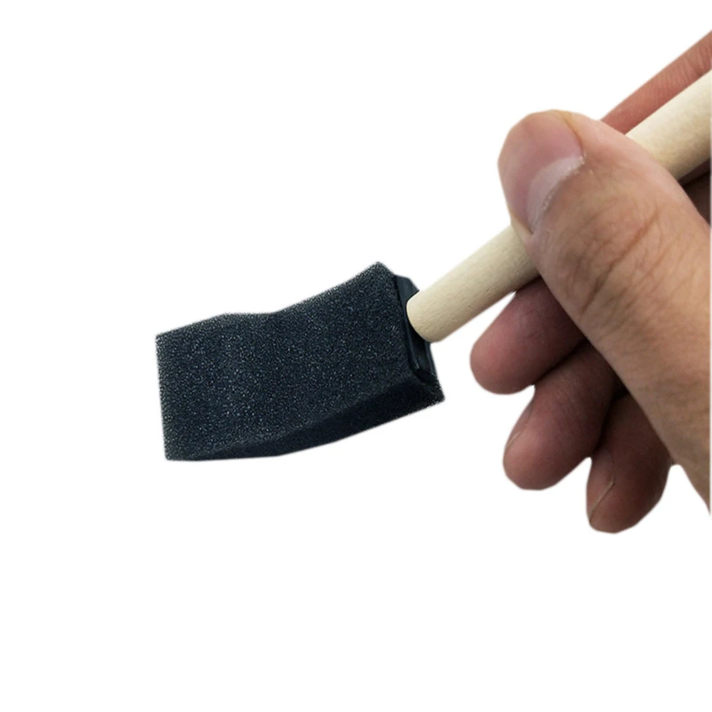 

15pcs Sponge Brush Painting Tool Lightweight Wood H Absorb Paint Reduce Drips Perfect for Scrapbooking Card Making Students
