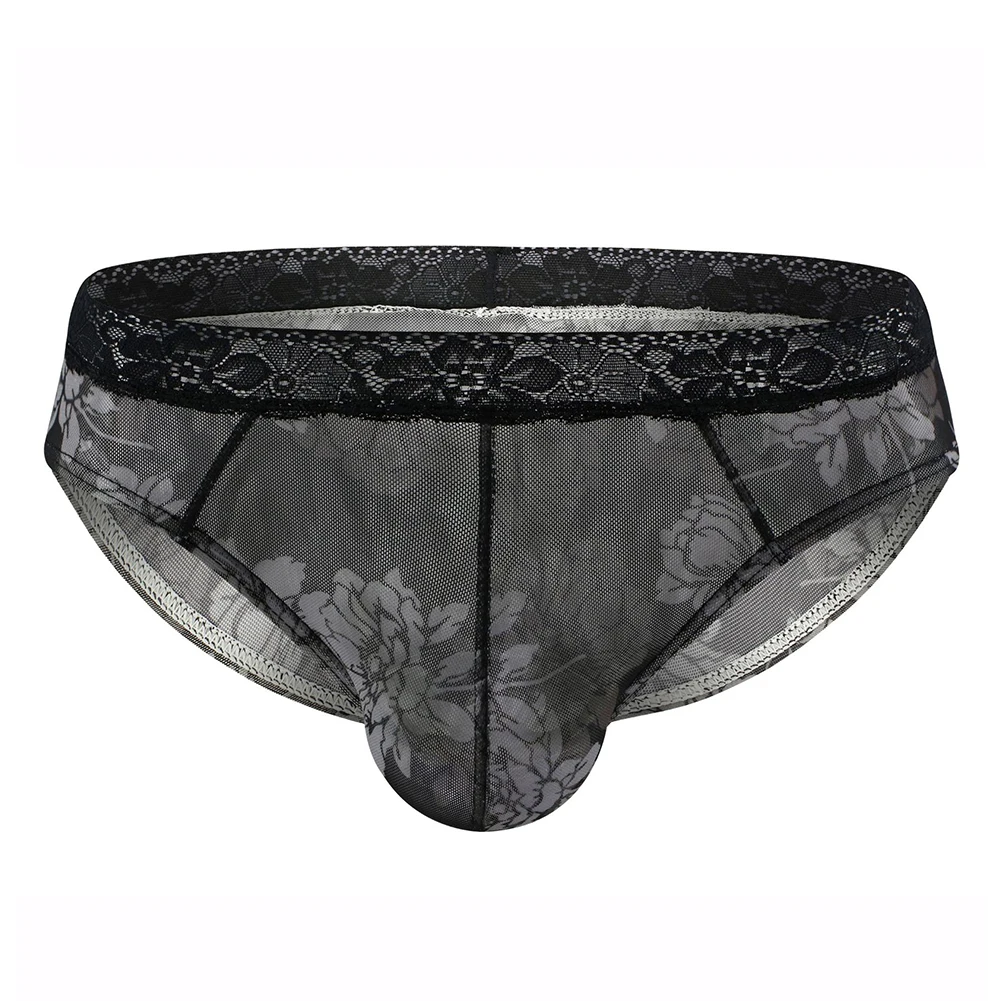 

For Daily Wear Breathable Sexy Briefs Flower Printed Briefs Everyday Use Breathable Sexy Briefs For Men Breathable