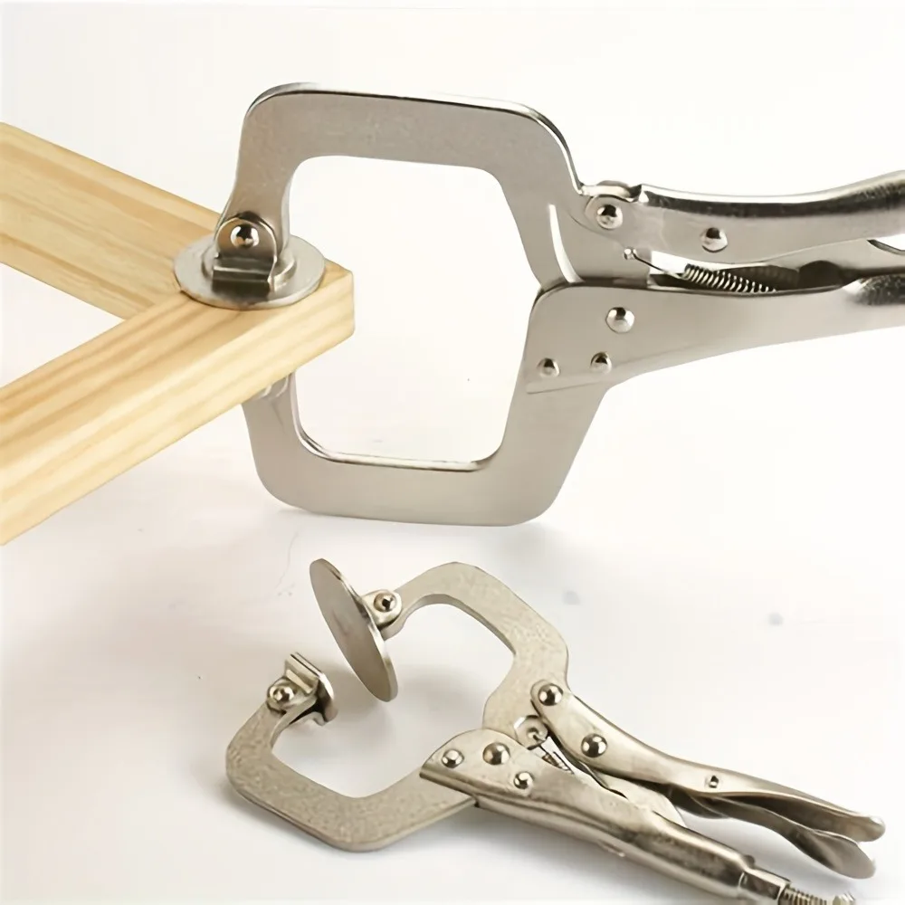

10 Pack 11 Inch Swivel Pad Locking C-Clamp Locking Pliers with Swivel Pads