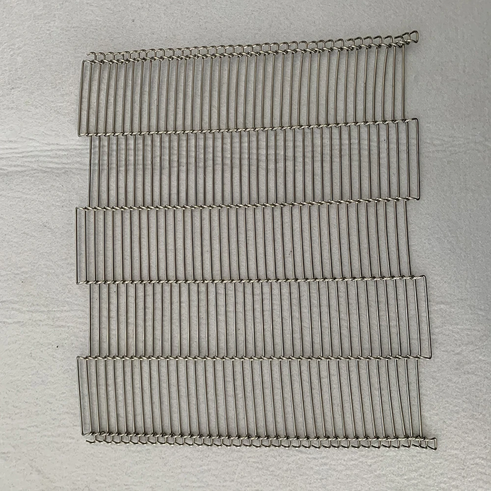 Flat Flex Stainless Steel 304 316 Wire Mesh Conveyor Belt For Oven