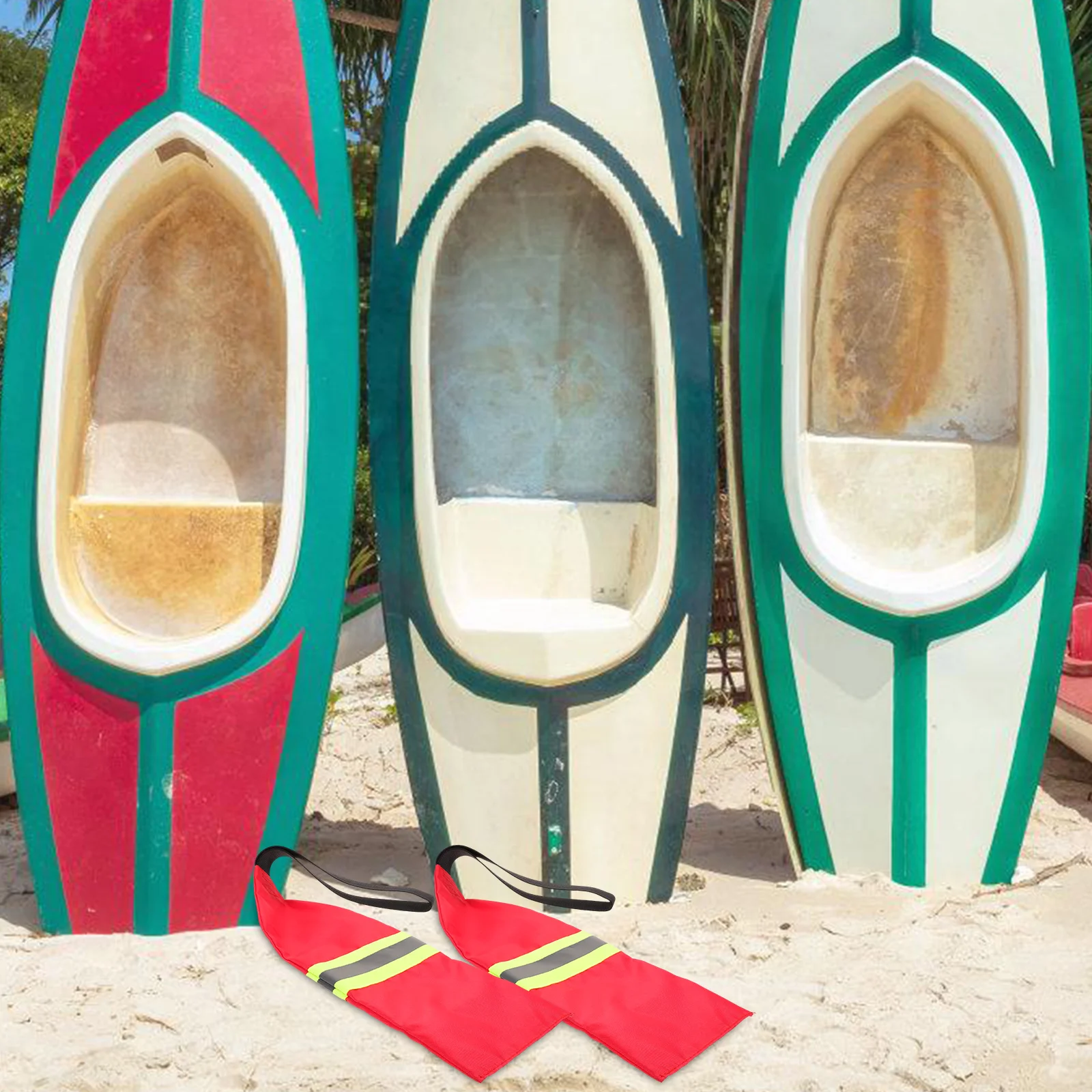 

2Pcs Kayak Safety Flags Reflective Oxford Towing Flags for Canoe Kayak Sup Truck Trailer Accessories Canoe Towing Flag