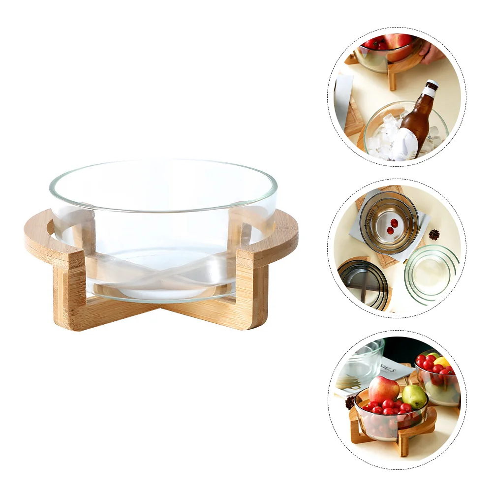 

Bowl Fruit Large Jelly Noodles Trifle Containers for Food Veggie Tray with Lid Glass Tableware