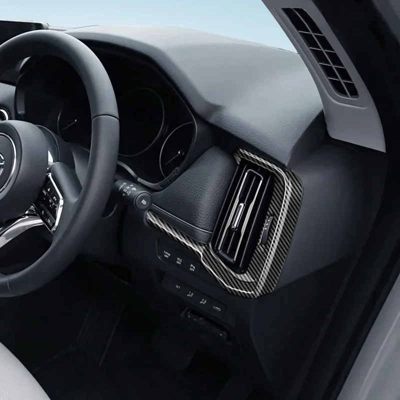 لمازدا CX60 CX 60 CX-60 2022 2023 2024 ABS ألياف الكربون الملحقات الداخلية نافذة التبديل غطاء الظروف الهوائية منفذ الإطار