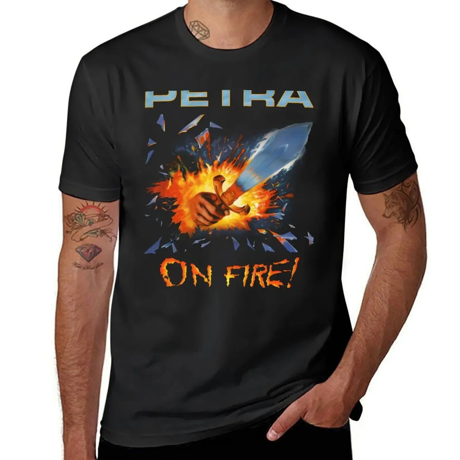 

Petra - On Fire! T-Shirt anime man clothes custom t shirt customs plain t shirts men