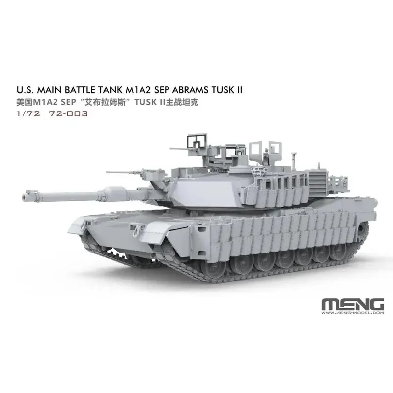 MENG 72-003 1/72 Amerikaanse gevechtstank M1A2 SEP Abrams Tusk II Model Kit