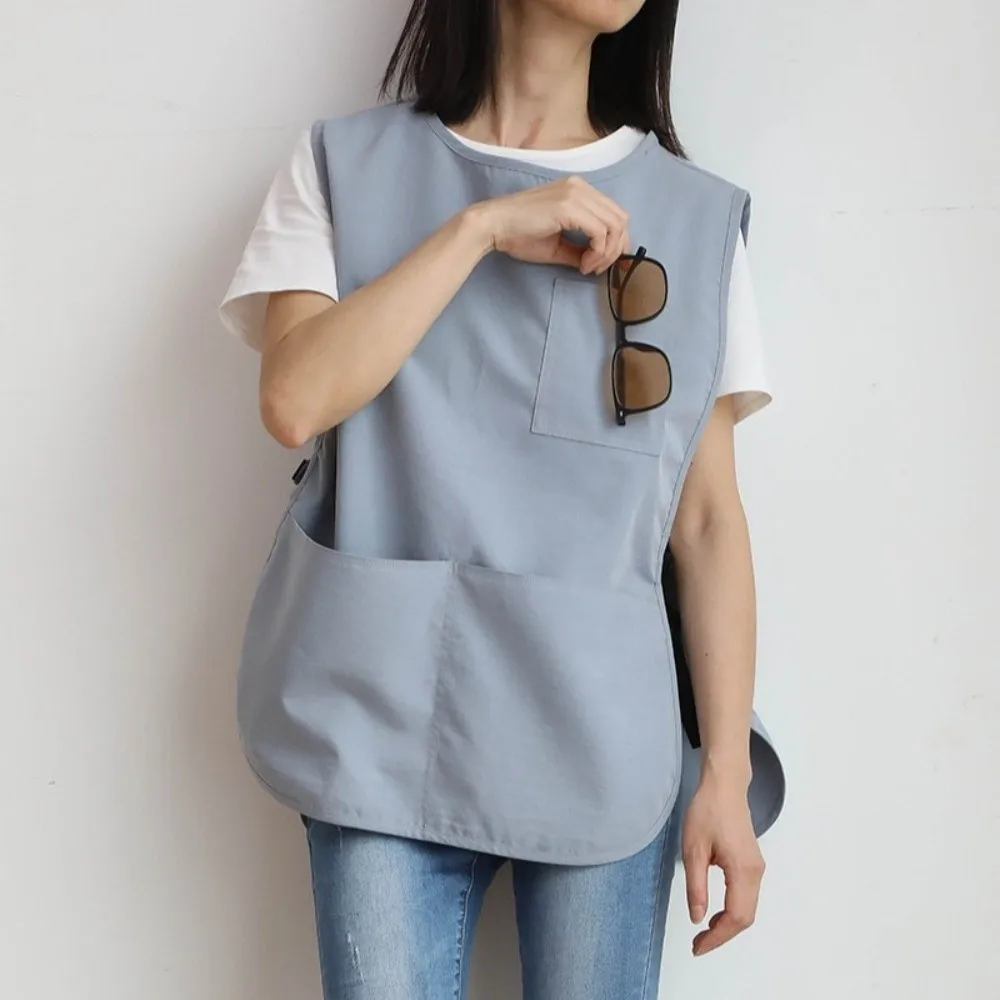 

Japanese Household Kitchen Apron Adjustable Catering Workwear Waterproof Work Clothes Cleaning Anti-static Salon Barber Cape