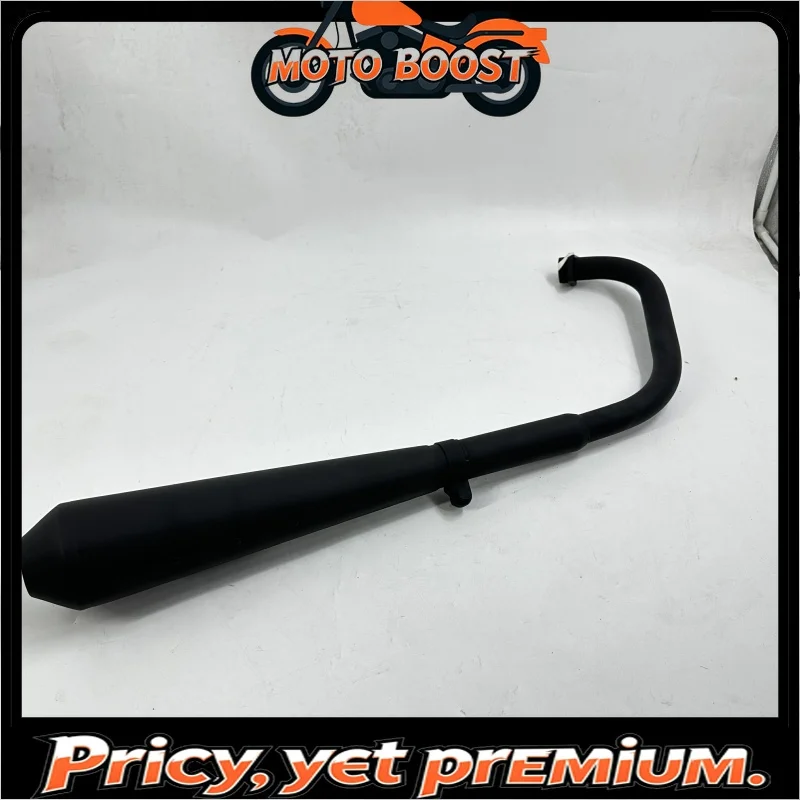 【Premium quality】Motorcycle EXHAUST SYSTEM - COMPLETE - QUIET - BLACK For MUTT Motorcycle Original Parts MPT-1391