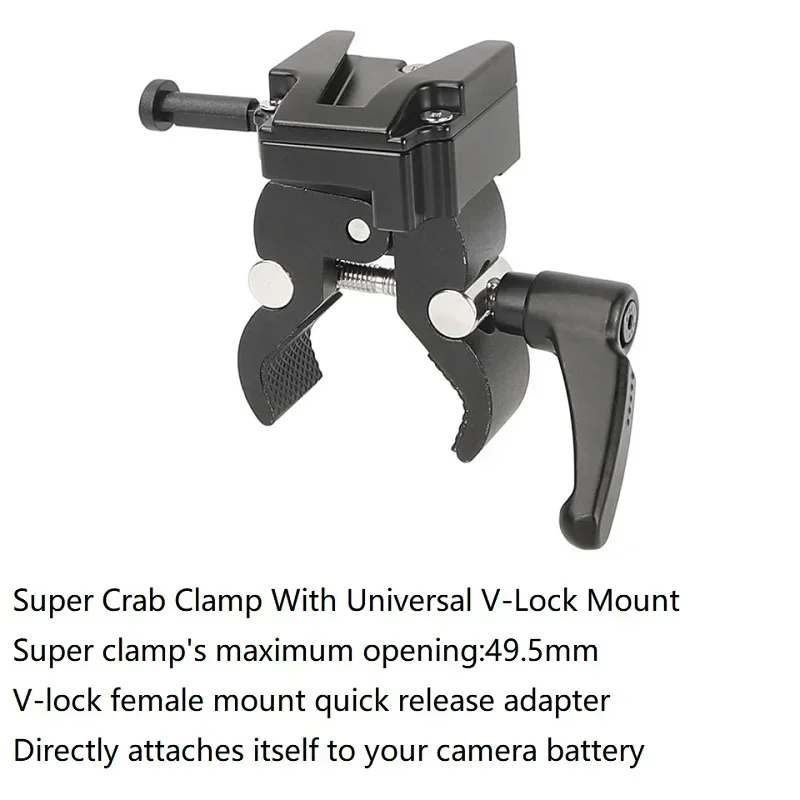 Camera Super Clip with Quick Release Adapter and Universal V-lock Installation.Sony Amera Battery Photography Studio Accessories