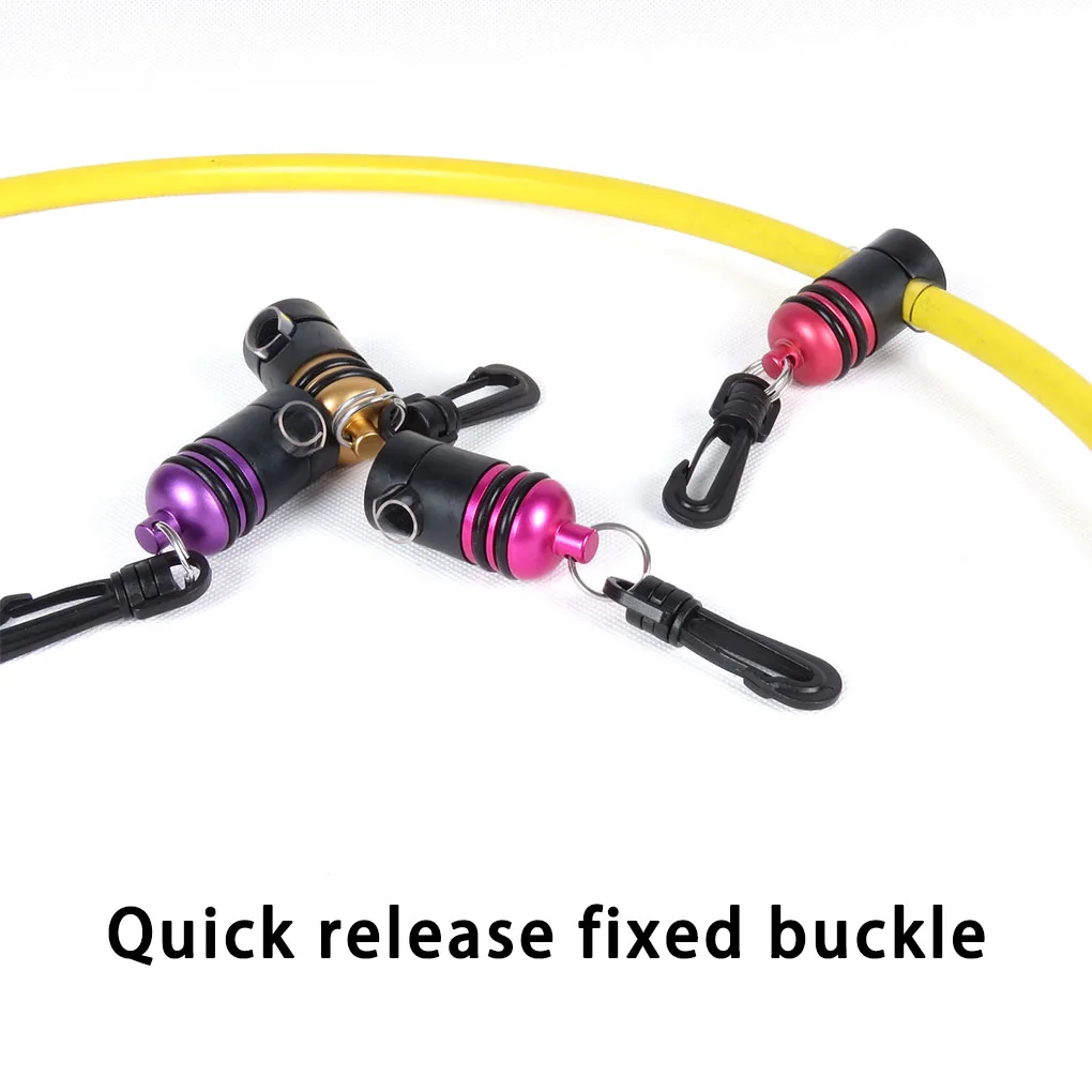 Gancho de buceo, instalación rápida, Clip de desmontaje, cierre de larga duración, reemplazo para snorkel, buceo libre