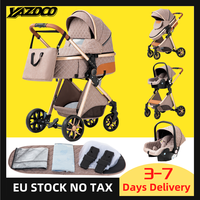 3 in 1 Baby Stroller Easy Folding Multifunctional Stroller Travel Portable Baby Carriage Safety Seat EU Standard Free Shipping