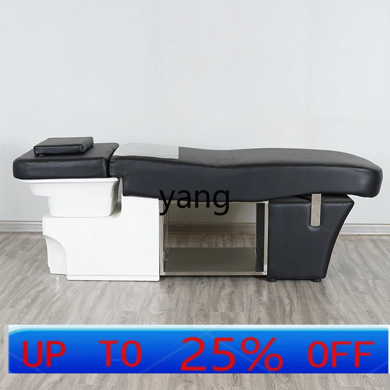 LH    barber shop shampoo bed hair salon special with fumigation water circulation full lying integrated flushing bed