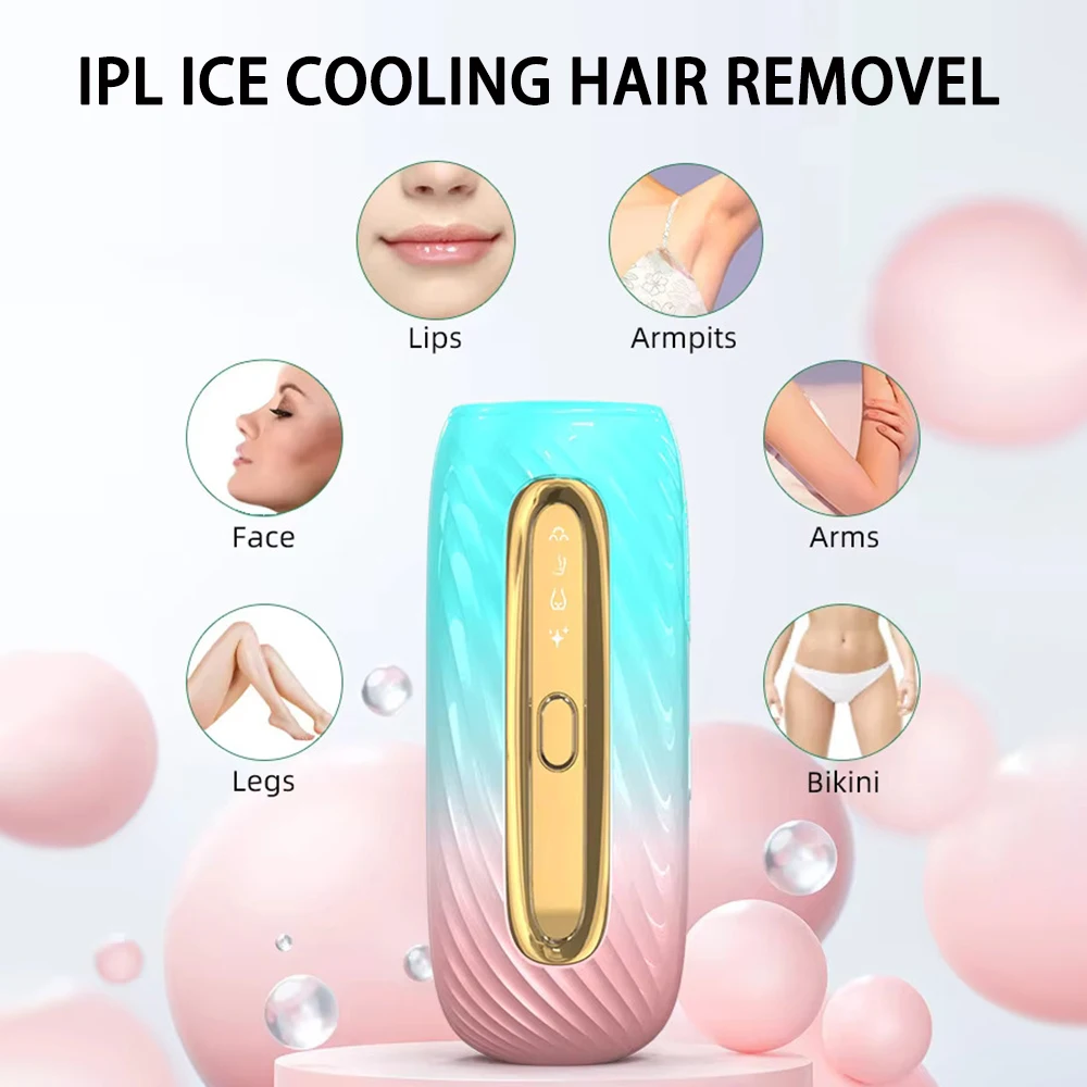 

Painless Bikinis IPL Pulses Epilator Painless Laser Hair Removal Face & Body Professional Hair Removel Device With LCD Display