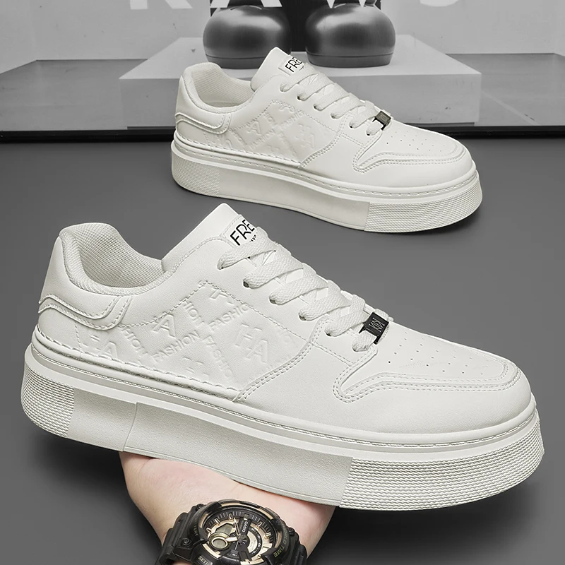 

Модные мужские повседневные кроссовки на платформе, удобная прогулочная обувь, дышащая спортивная обувь, противоскользящие кроссовки