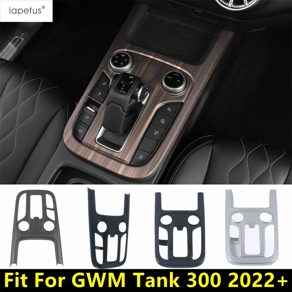 

Center Control Transmission Shift Gear Panel Frame Cover Trim Wood Grain Accessories For Great Wall GWM WEY TANK 300 2022 - 2025