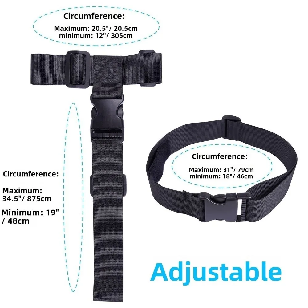 2 مجموعة من أحزمة الأمتعة القابلة للتعديل، تثبيت آمن من مادة النايلون، حزام مضاد للسرقة، حزام حقيبة سفر محمول مضاد للفقدان #6