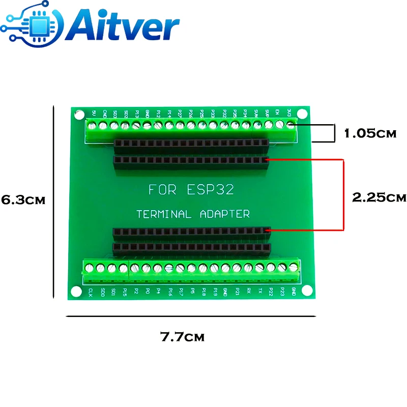 Płytka rozszerzeń ESP32 38PIN, moduł GPIO, kompatybilny z ESP32 DevKitC i ESP WROOM 32 — zdjęcie produktu 4