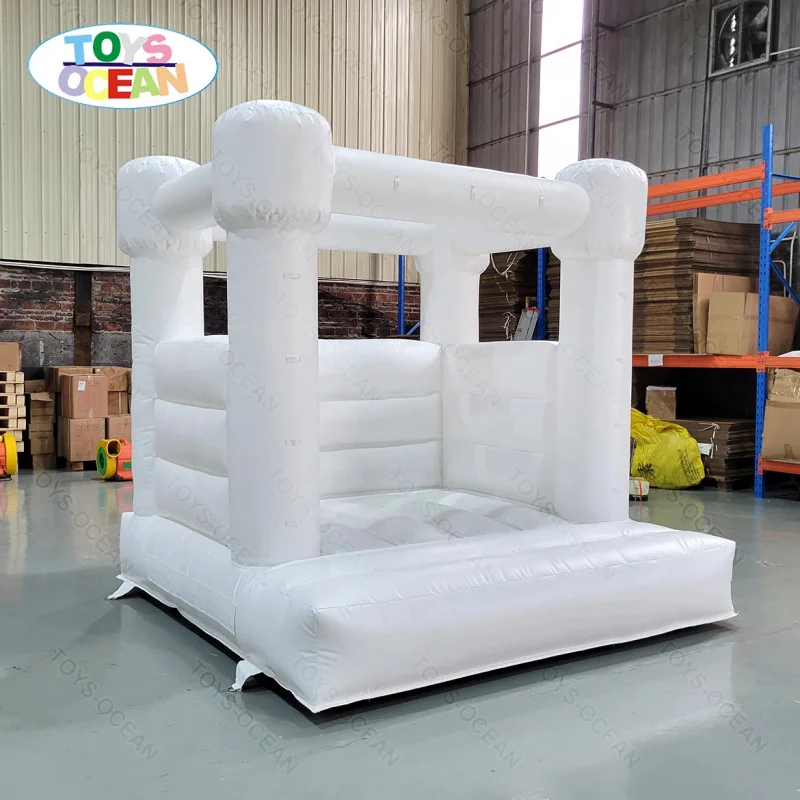 Mini White PVC Inflatable Bouncer for Kids Kids' Bouncy Castle and Bounce House Party Rental Equipment