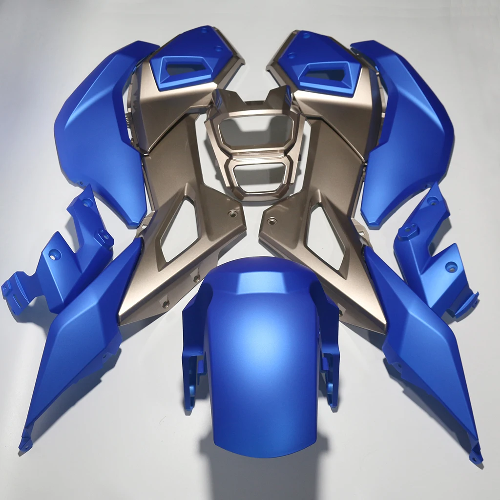 Motorcycle Front Fender MSX125 mattle blue & golden For HONDA MSX MSX125 GROM125 SF FAIRING SET CANDY GLOSS 2016-2019