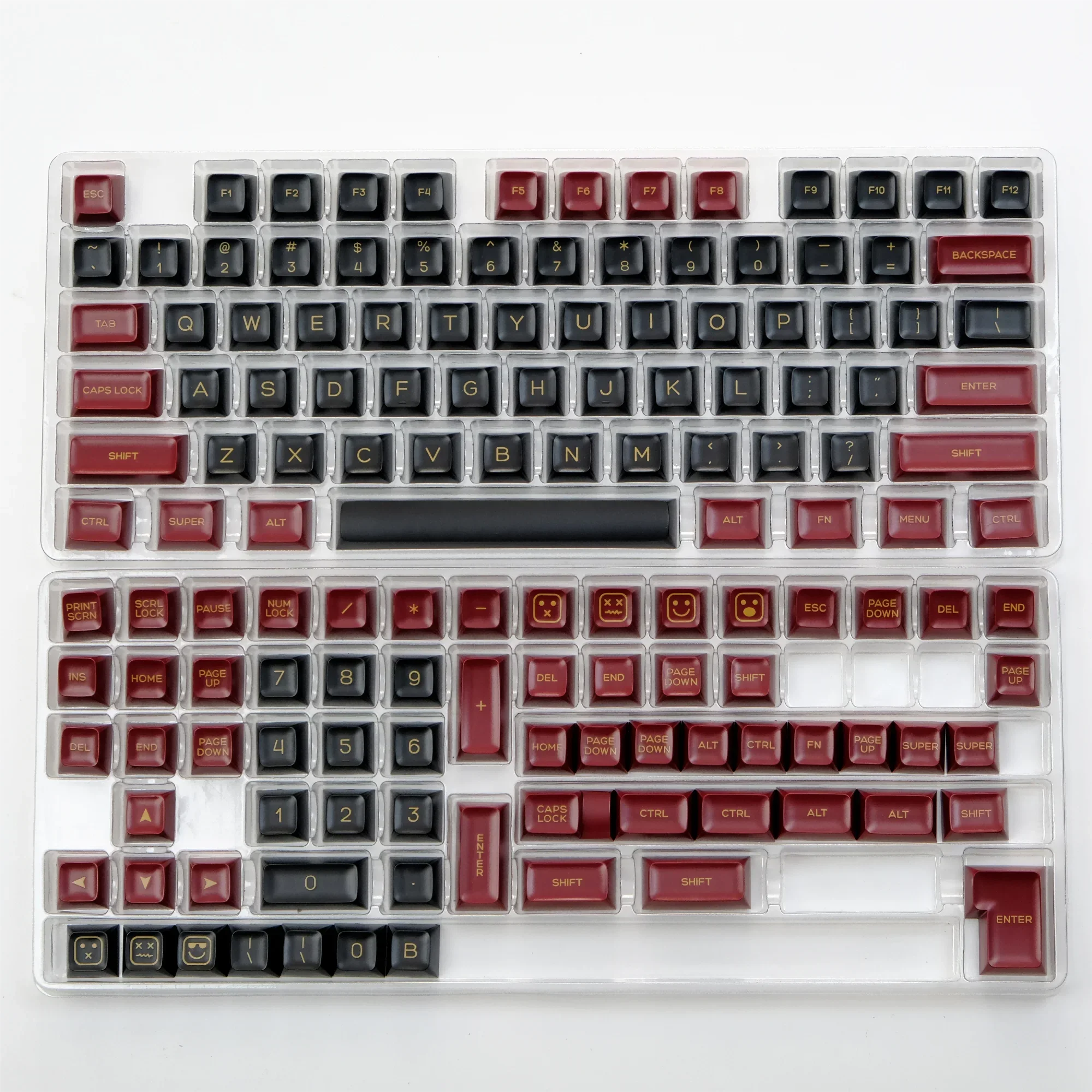 PBT keycaps dua warna tinggi sa set penuh dua warna keycaps cetakan injeksi GMK75/87/98/1