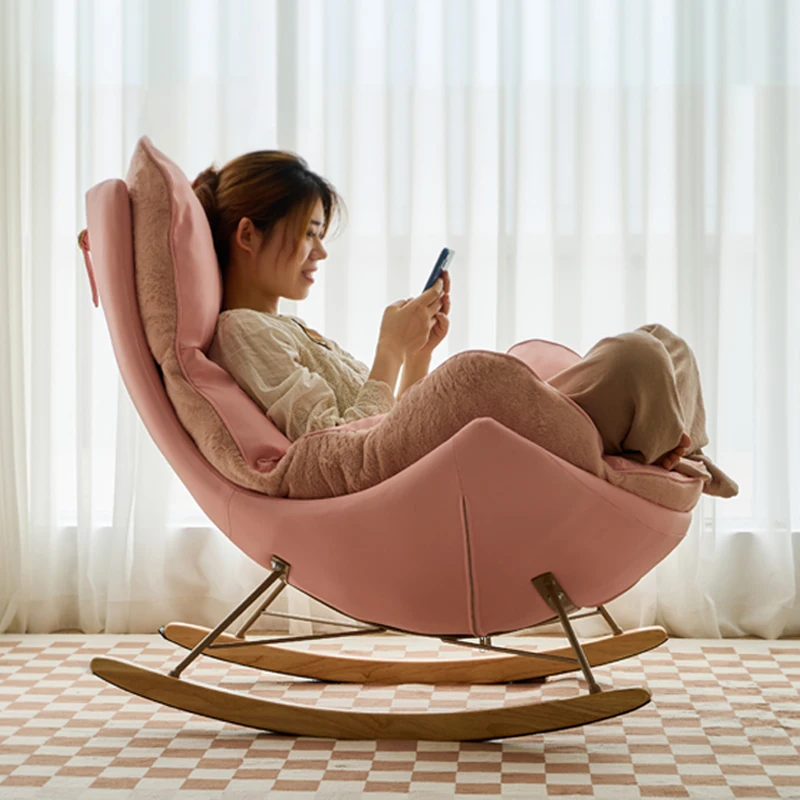 rocking chair, adult lounge chair, household leisure chair, rocking chair, living room, luxurious lobster chair, lazy sof