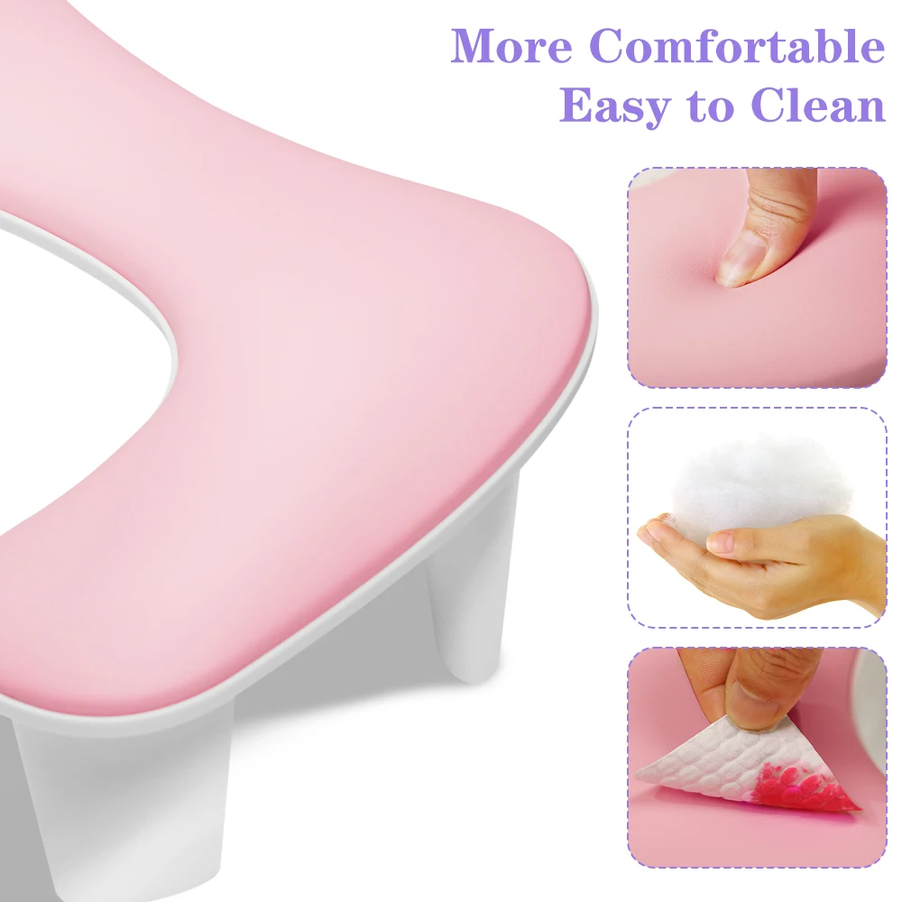 Two Hands Nail Art Hand Pillow Portable Removable Stand Tilt Design Manicure Stand Hand Pillow PU Material Hand Pillow Cushion