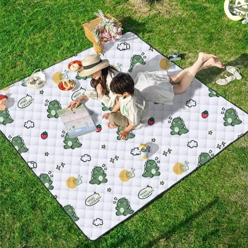 

Summer Thickened Picnic Mat Outdoor Beach Waterproof Spring Outing Camping Mat Travel Comfortable Rest Camping Equipment
