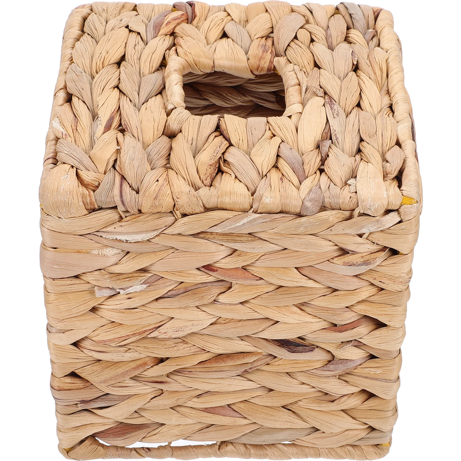 

Rattan Handwoven Napkin Dispenser Iron Frame Tissue Box Holder Car Home Restaurant Use Weaving Storage Case Vintage Style
