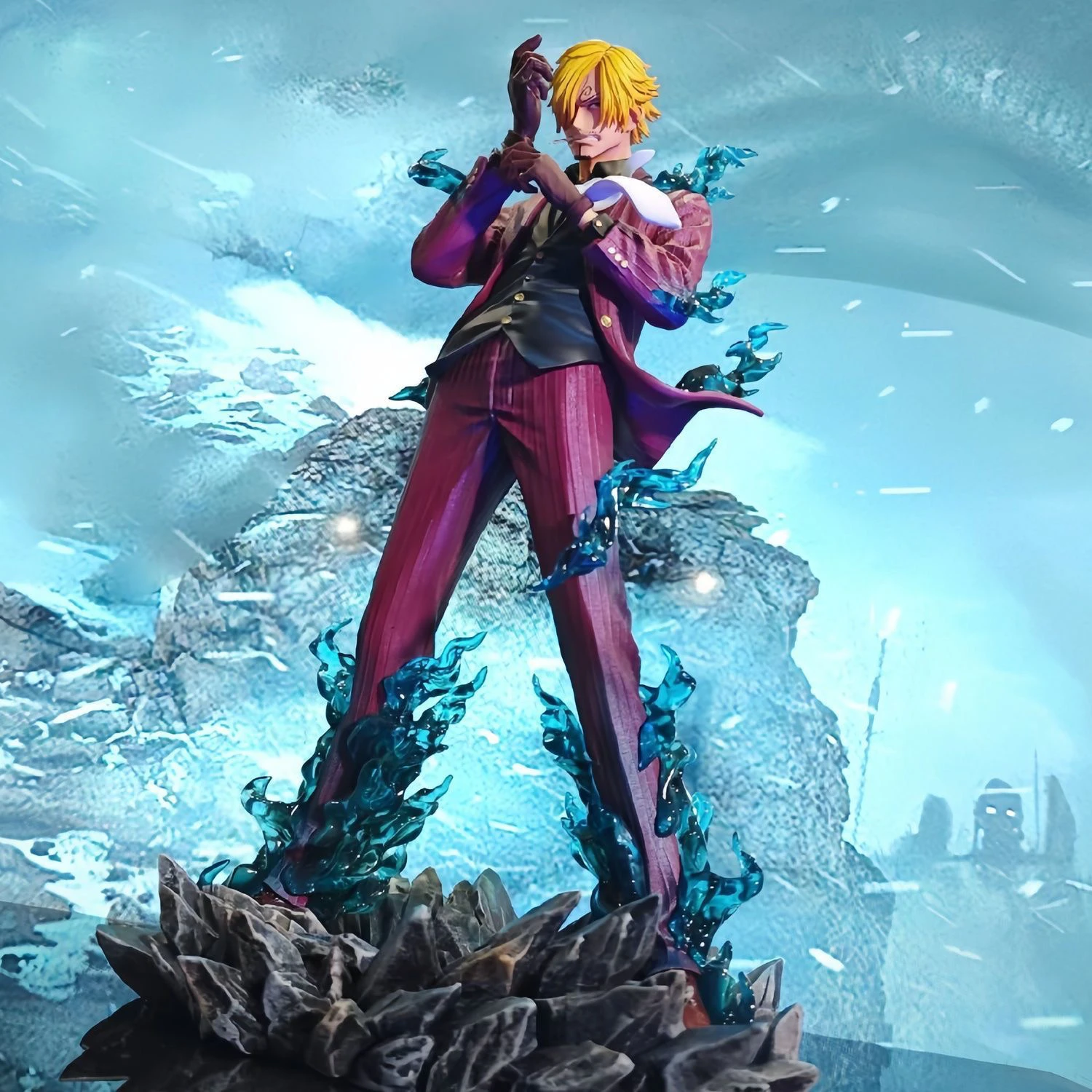 

Новая цельная фигурка 24 см, аниме-фигурки Санджи, VinSmoke, фигурка Санджи, статуя дьявола, ПВХ, аниме-модель, коллекция игрушек