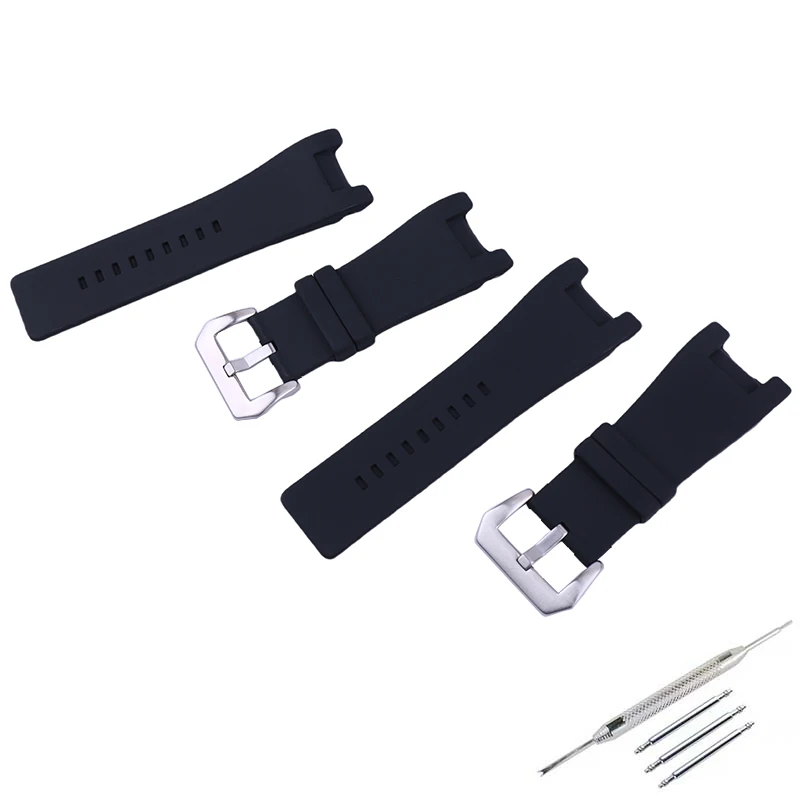 

Men's silicone watch strap accessories 32mm pin buckle compatible for Diesel DZ4246 1273 1216 women sports watch bands wristband