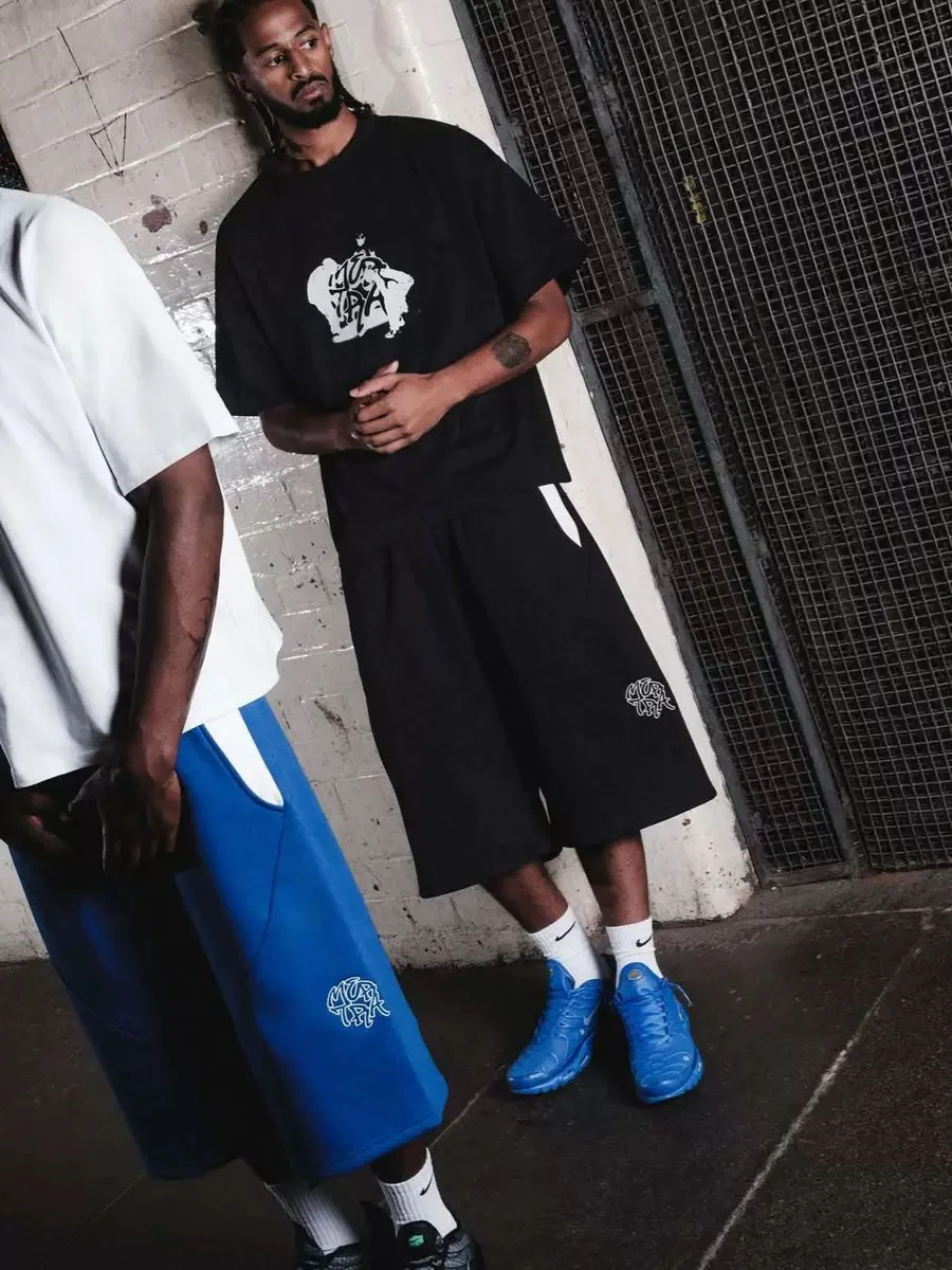 شورت قصير عالي الجودة مطرز بحروف ميرترا، ملابس كاجوال عصرية للشارع بأسلوب الهيب هوب #3