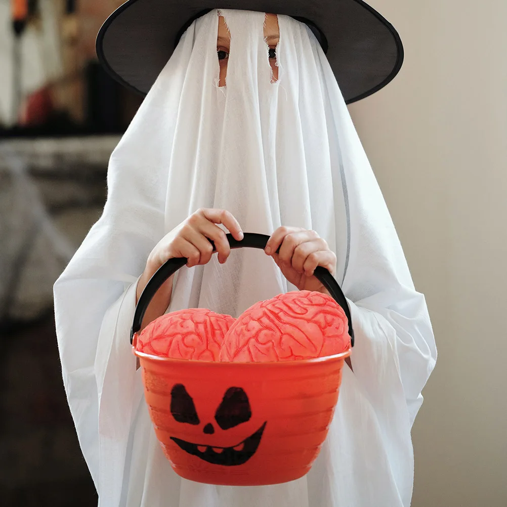 

3 шт., реквизит для имитации мозга, украшение для сцены на Хэллоуин, декоративные человеческие виниловые мозги для косплея, поддельные украшения