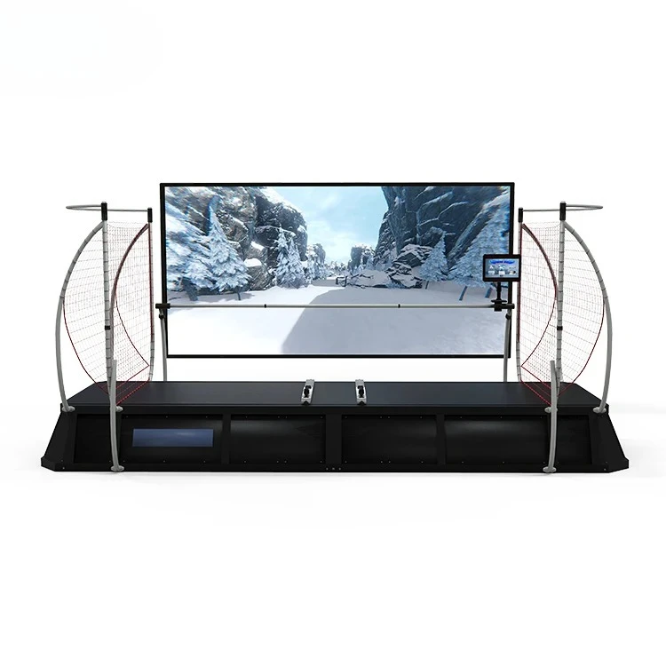 معدات ترفيهية للياقة البدنية واللياقة البدنية والجسم، محاكاة داخلية للتزلج، جهاز ألعاب تجاري كبير الكل في واحد #6