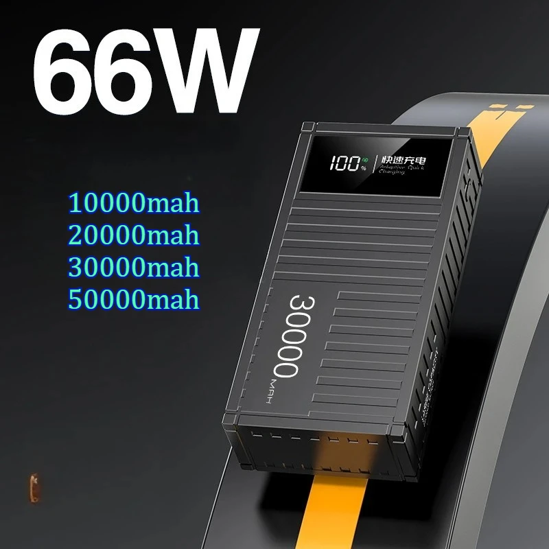 

Портативное зарядное устройство (Power Bank) 20000 мАч в элегантном корпусе, с быстрой зарядкой PD, 5000 полимерных литиевых элементов, увеличенный запас хода