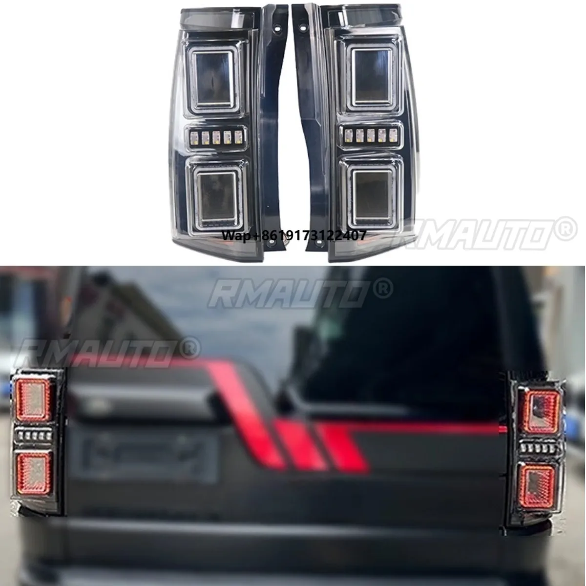 

Car Tail Lights Outer LED Tail Light Assembly Rear Brake Lamp Body Kit For Discovery 3 4 2005-2016 Car Accessories