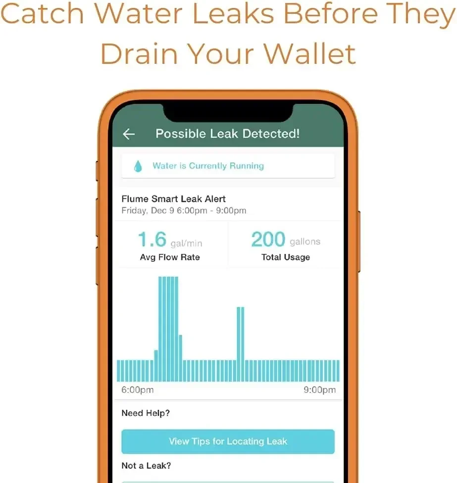 Monitor Your Water Use to Reduce Waste, Save Money Installs in Minutes, No Plumbing Required