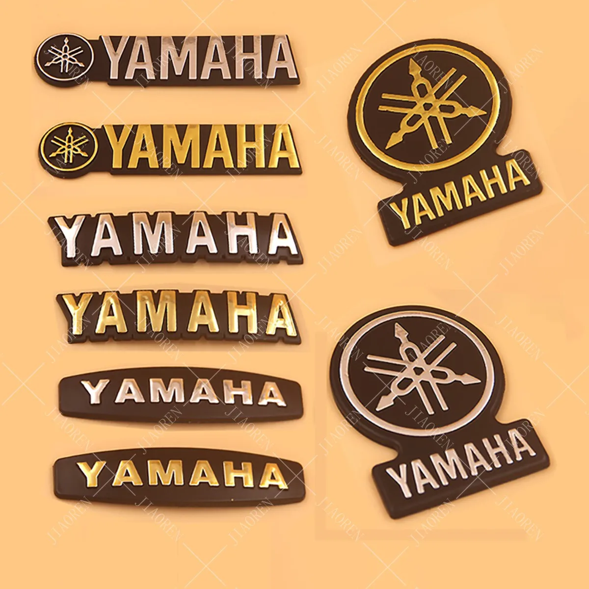 Yamaha 스티커 로고 오토바이 탱크 문자 엠블럼 데칼 용 3D