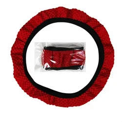 8 Colors Car Steering Wheel Cover Universal On The Steering-wheel Fashion Non-slip Cloth Auto Decoration 38CM Car Styling