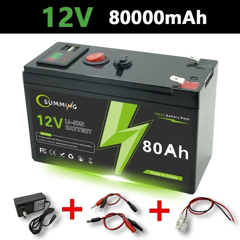 LiFePO4 12V 150Ah oplaadbare lithiumbatterij, ingebouwd BMS, perfect voor rit op speelgoed, zonnepanelen, viszoekers, elektrische wielen - afbeelding 1
