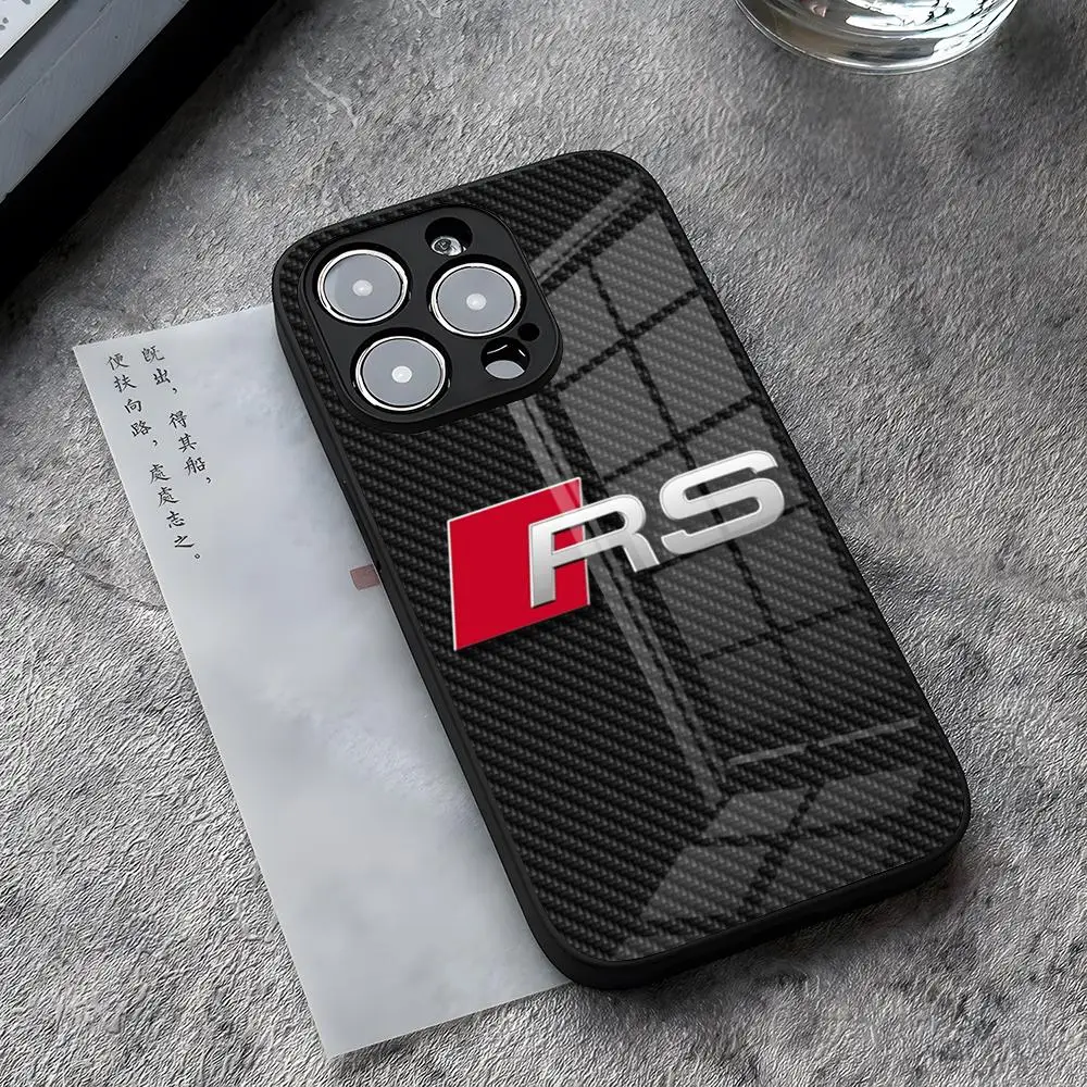 A-Audi-s R-R-S Sportwagen Handyhülle für iPhone 17, 16 Pro Max, 14 Plus, 12, 13 Mini, 11, 15, X, XR, XS, 8, 7 Plus, SE Glasabdeckung