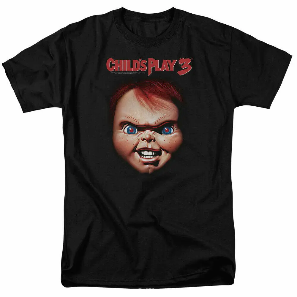 

Child's Play 3 Chucky T Shirt Licensed Horror Movie Retro Classic Tee New Black