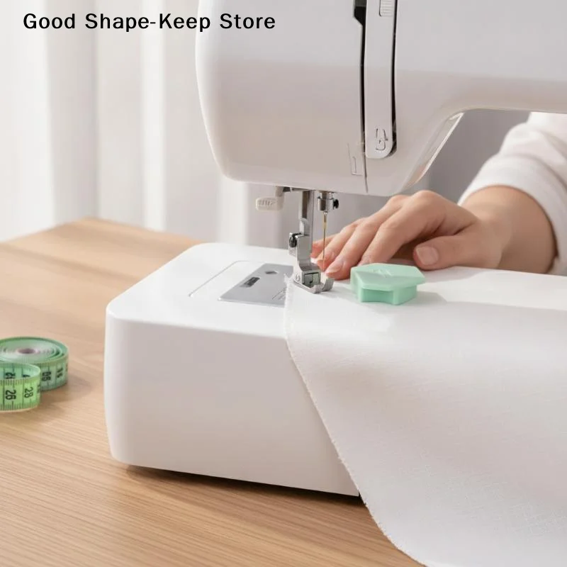 dailySewing Magnetic Seam Guide Multifunctional Anti-Slip Polygonal Hemming Ruler Universal Fit for All Regular Sewing Machines